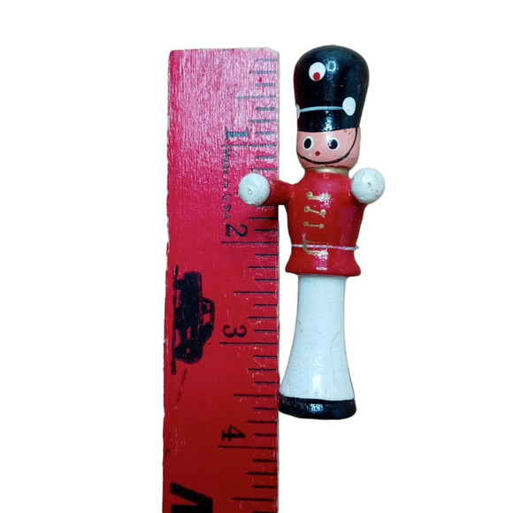 🎺 Vintage Christmas Ornaments🎄📯 Set 3pc Toy Trumpet + Soldier - Picture 9 of 14